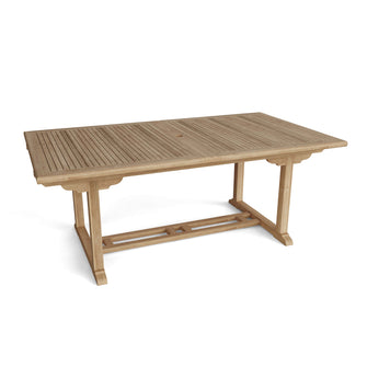 Valencia 11-Piece Dining Set Crafted In Teak, Perfect For Memorable Occasions With Friends & Family. Delivered Free, Arrives In 5-9 Working Days.