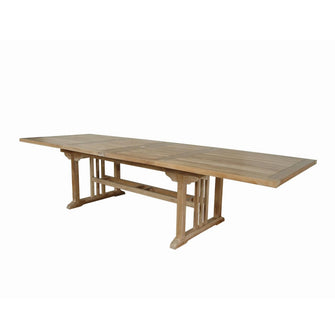 Sahara 126" Rectangular Double Ext. Table, 29 H x 43 W x 80/126 L, Seats 10-12, Arrives in 5-9 Working Days.