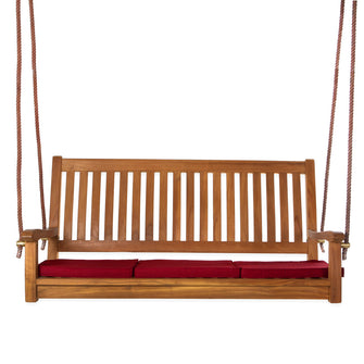 Teak Swing - 54"W & Seats 2 - Natural Oils Provide Superior Weather & Insect Resistance