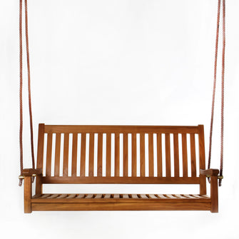 Teak Swing - 54"W & Seats 2 - Natural Oils Provide Superior Weather & Insect Resistance