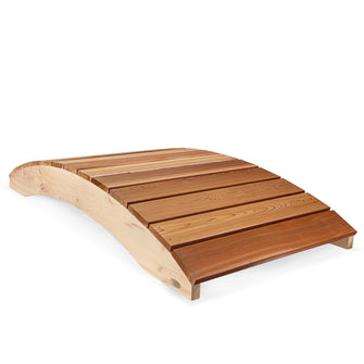 Cedar Garden Bridge - Handcrafted In Canada With Rot Resistant, Untreated, Western Red Cedar.