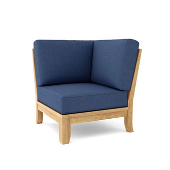 Luxe Corner Modular, 32.5 H x 33 D x 33 W, Sanded Smooth To Original Form & Crafted In Solid Teak.