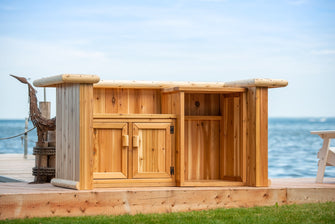 Tropical Paradise Tiki Bar Kit, Seat 6 - 8 People, Perfect For Momentous Occasions, Made In Canada & Delivered Free.