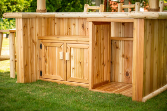 Tropical Paradise Tiki Bar Kit, Seat 6 - 8 People, Perfect For Momentous Occasions, Made In Canada & Delivered Free.