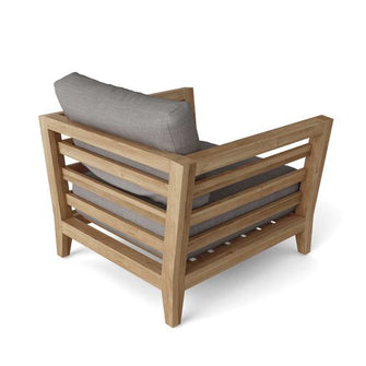 Prominent 4-Piece Sofa Set in Teak, Modern Classic Design Creates An Aesthetic Patio That'll Impress Your Friends & Family.