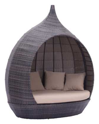 Decadent Martinique Beach Daybed, Seats 5 People, Includes Seat Cushion & 5 Pillows, From Designer Sketches To Your Patio.