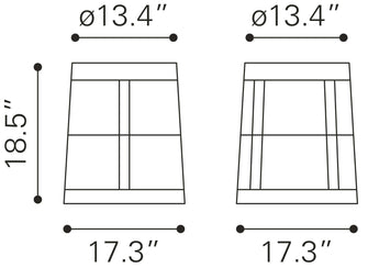 Wendy Side Table - Ships In 24 HRS & Arrives Fully Assembled.
