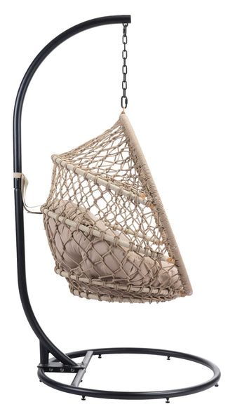 Las Palmas Hanging Chair - Finished In Weather Proof, Powder Coated Aluminium, Ships In 24 HRS.