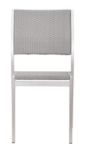 2 x Metropolitan Dining Chairs Finished In Gray & Silver, Ships In 24 Hours.