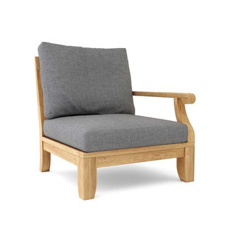 Nimble 4-Piece Sectional in Teak, Creates An Aesthetic Patio Even If You Don't Like To Entertain.