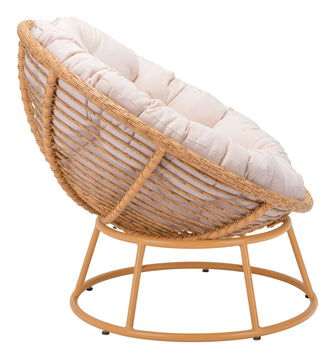 Attractive Paz Accent Chair - Finished In UV Resistant Powder Coated Aluminium. Ships In 24 HRS & Includes Cushions.