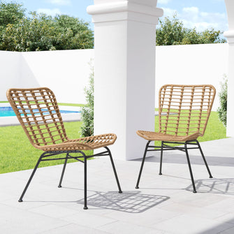 2 x Lorena Dining Chairs - Ships In 24 HRS, An Aesthetic Addition To Your Patio.