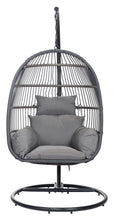 Bilbao Hanging Chair - Ships In 24 Hours, Finished In Powder Coated Aluminium & Synthetic Rattan, Perfect For Lazy Afternoons.