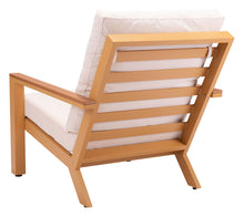 Terrio Accent Chair Beige & Natural, Finished In Powder Coated Aluminium & Weather Resistant Cushions, Ships In 24 Hours.