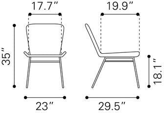 2 x Lorena Dining Chairs - Ships In 24 HRS, An Aesthetic Addition To Your Patio.
