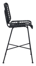 2 x Murcia Bar Chair Black Finished In Powder Coated Aluminium, Ships In 24 Hours.