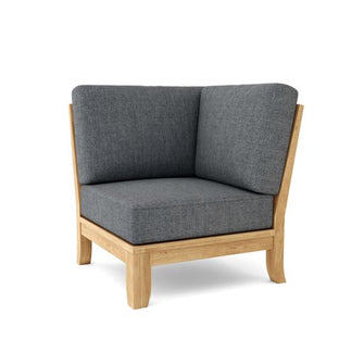 Luxe Corner Modular, 32.5 H x 33 D x 33 W, Sanded Smooth To Original Form & Crafted In Solid Teak.