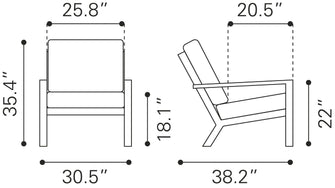 Terrio Accent Chair Beige & Natural, Finished In Powder Coated Aluminium & Weather Resistant Cushions, Ships In 24 Hours.