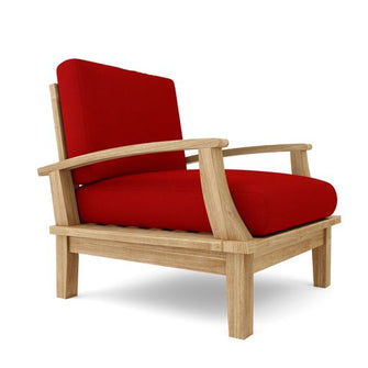 Majestic Deep Seat Arm-Chair in Teak, Turns Your Patio Into a Regal Alcove