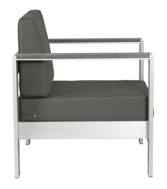 New Cosmopolitan Arm Chair Finished In Powder Coated UV Resistant Aluminium, Ships In 24 HRS - Invites You To Sink In & Relax.
