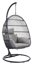 Bilbao Hanging Chair - Ships In 24 Hours, Finished In Powder Coated Aluminium & Synthetic Rattan, Perfect For Lazy Afternoons.