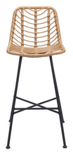 2 x Malaga Bar Chair Set - Ships In 24 HRS, Finished In Powder Coated Aluminium & Synthetic Rattan.