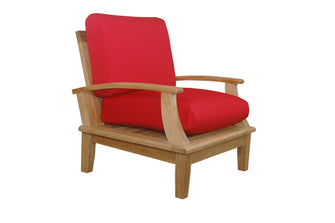 Majestic Deep Seat Arm-Chair in Teak, Turns Your Patio Into a Regal Alcove