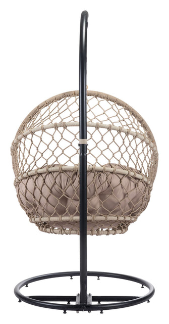 Las Palmas Hanging Chair - Finished In Weather Proof, Powder Coated Aluminium, Ships In 24 HRS.