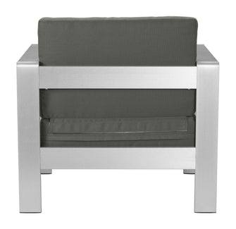 New Cosmopolitan Arm Chair Finished In Powder Coated UV Resistant Aluminium, Ships In 24 HRS - Invites You To Sink In & Relax.