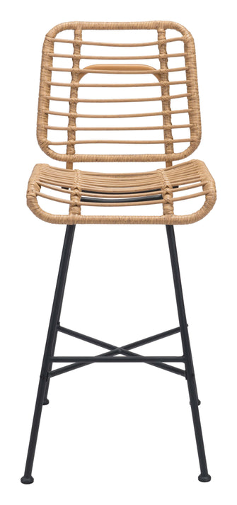 2 x Murcia Bar Chair Black Finished In Powder Coated Aluminium, Ships In 24 Hours.