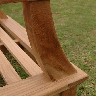 Majestic Deep Seat Arm-Chair in Teak, Turns Your Patio Into a Regal Alcove