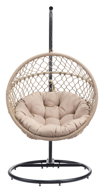 Las Palmas Hanging Chair - Finished In Weather Proof, Powder Coated Aluminium, Ships In 24 HRS.