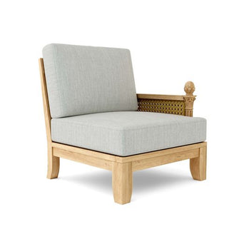 Divine 6-Piece Sectional in Teak Rests Your Mind, Body & Spirit, Aesthetic Design Creates a Musing Alcove At Home.