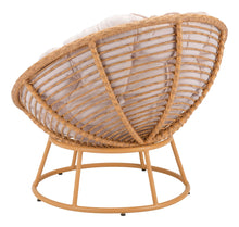 Attractive Paz Accent Chair - Finished In UV Resistant Powder Coated Aluminium. Ships In 24 HRS & Includes Cushions.